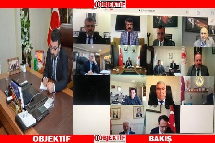 Bakan Kurum'la telekonferanslı görüşme