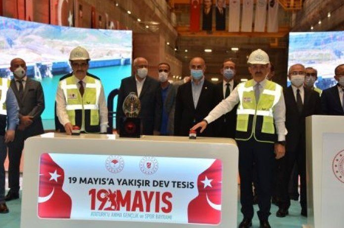 Ilısu’da ilk tribün dönmeye başladı