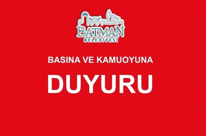 Belediye'den Açıklama