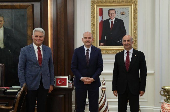 Özdemir, İçişleri Bakanı Süleyman Soylu’yu ziyaret etti.