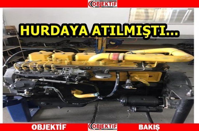 Hurda kamyon motoru faal hale getirildi