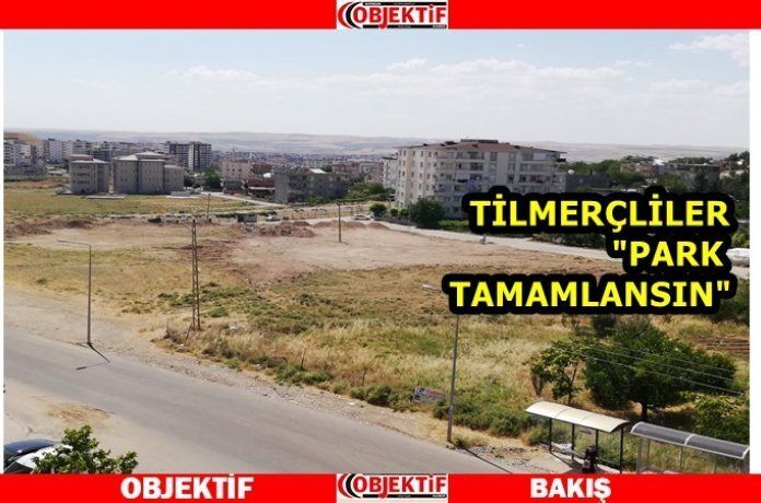 Mahalle sakinleri yetkililerden parkın bitirilmesini bekliyor.
