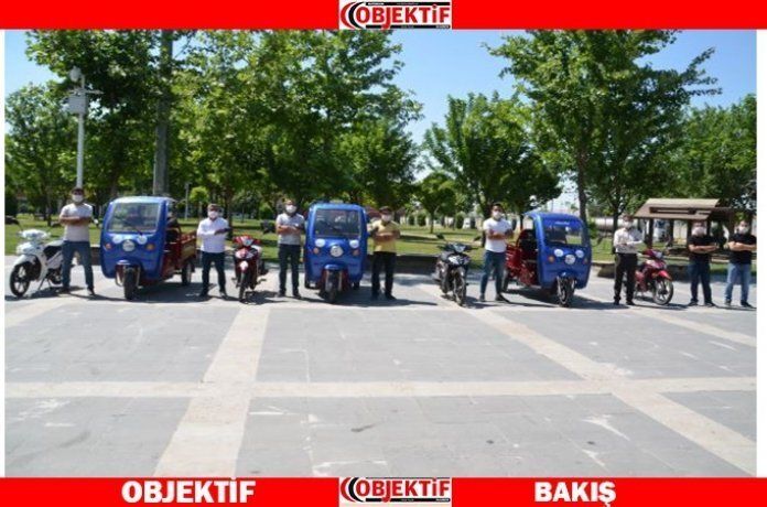 Motorize temizlik timleri iş başında