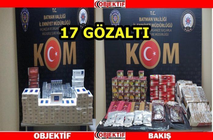 Kaçak sigara ve telefon ele geçirildi