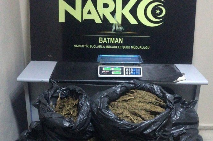 86 kilogram esrar ele geçirildi