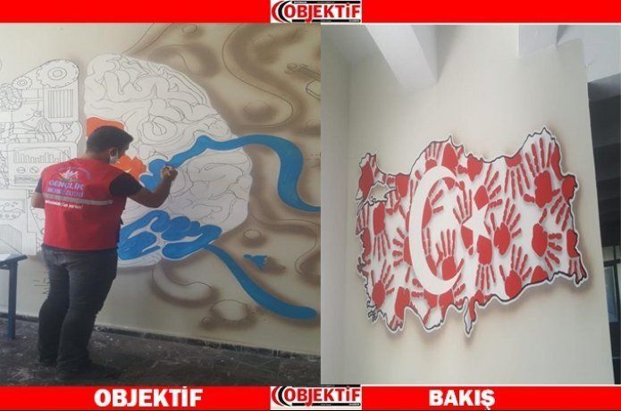 Gençlik, duvarlara hayat veriyor