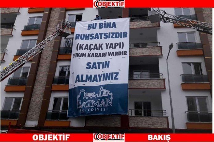 Belediyeden kaçak yapı uyarısı