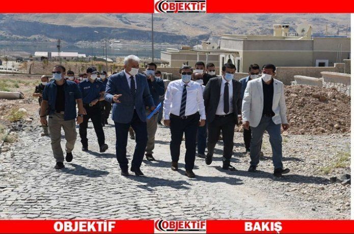 Vali Şahin Hasankeyf'te incelemede bulundu
