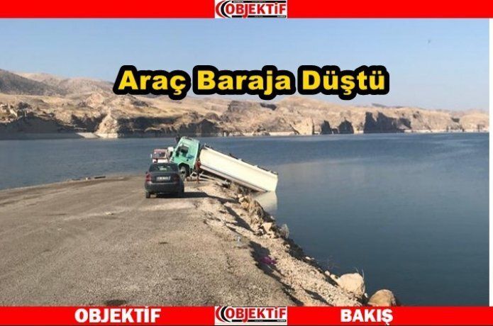 Sulama aracı baraja düştü