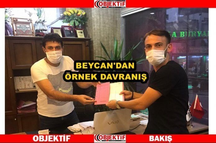 BEYCAN'dan Petrolspor'lu futbolcuya jest