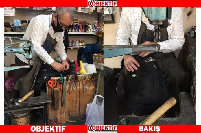Ayakkabıcılarda okul çantası tamiri yoğunluğu