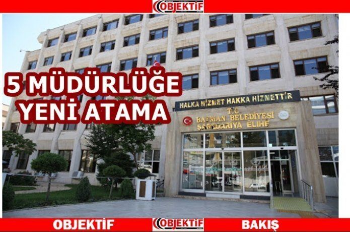 Belediyede müdürler değişti