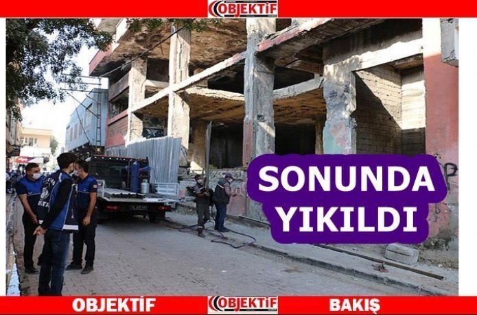 Metruk bina nihayet yıkıldı