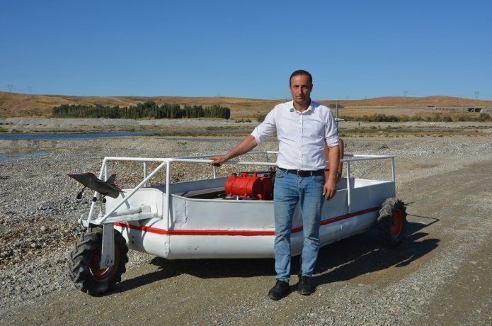 Hem karada hem suda gidebilen tekne geliştirdi