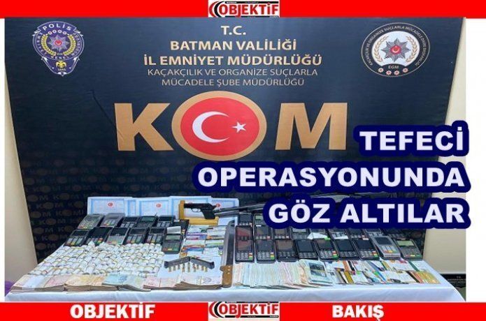 Batman’da tefecilere operasyon