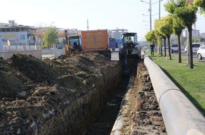 7 ayda 20 km üzerinde boru hattı döşendi