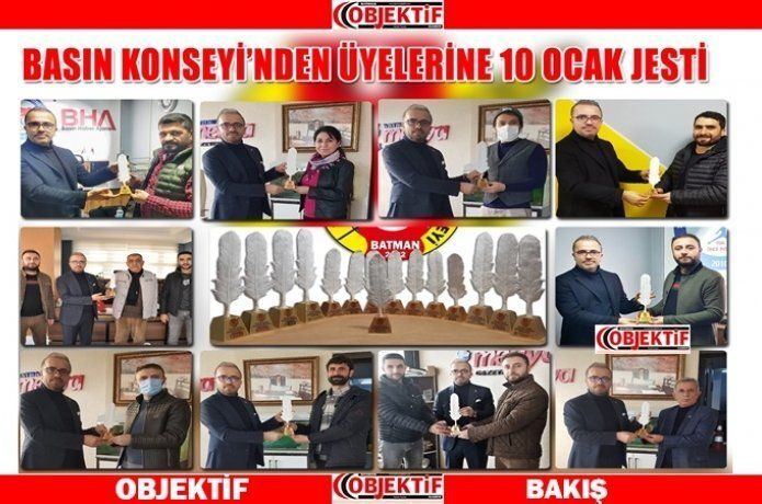 Basın Konseyi’nden üyelerine 10 Ocak jesti