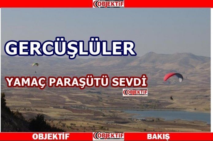 Gercüş'te yamaç paraşütü