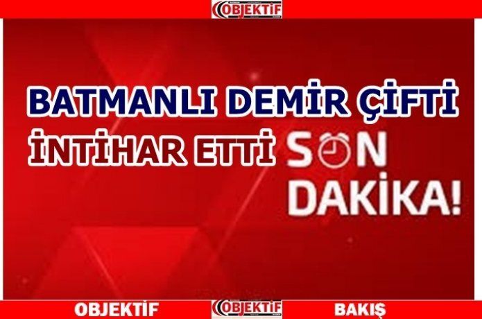 Batmanlı çift İstanbul'da intihat etti