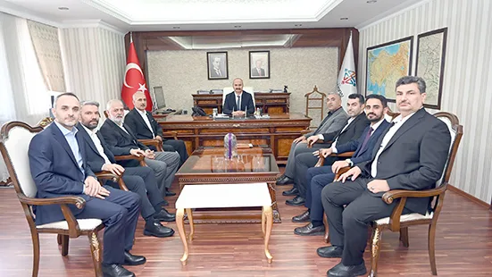 MEHMET EMİN DOĞRU VE YÖNETİMİNDEN VALİ CANALP’E ZİYARET